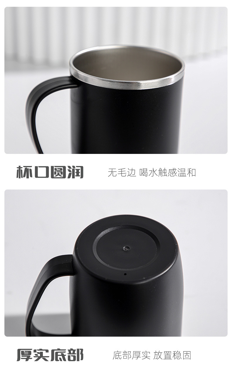 Tazas de enjuague de acero inoxidable sensación ligera de lujo tazas de cepillado de lujo con asas tazas de tocador para el hogar cilindro de dientes simple tazas de boca en el juego pic 16