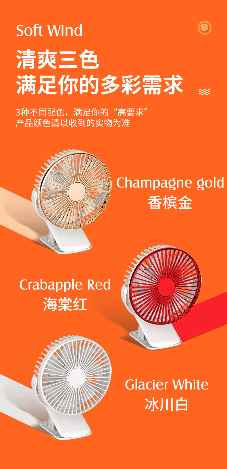 2023 New USB Aroma diffuser with Timed clip fan for student dormitories, portable office fan for student dormitories pic 17