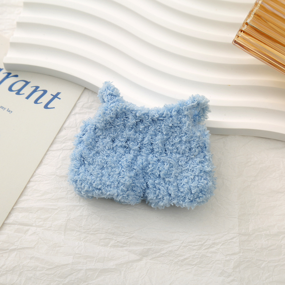 卡通毛茸茸迷你公仔服饰创意手工玩偶小娃衣软糯可爱换装头套配饰详情7