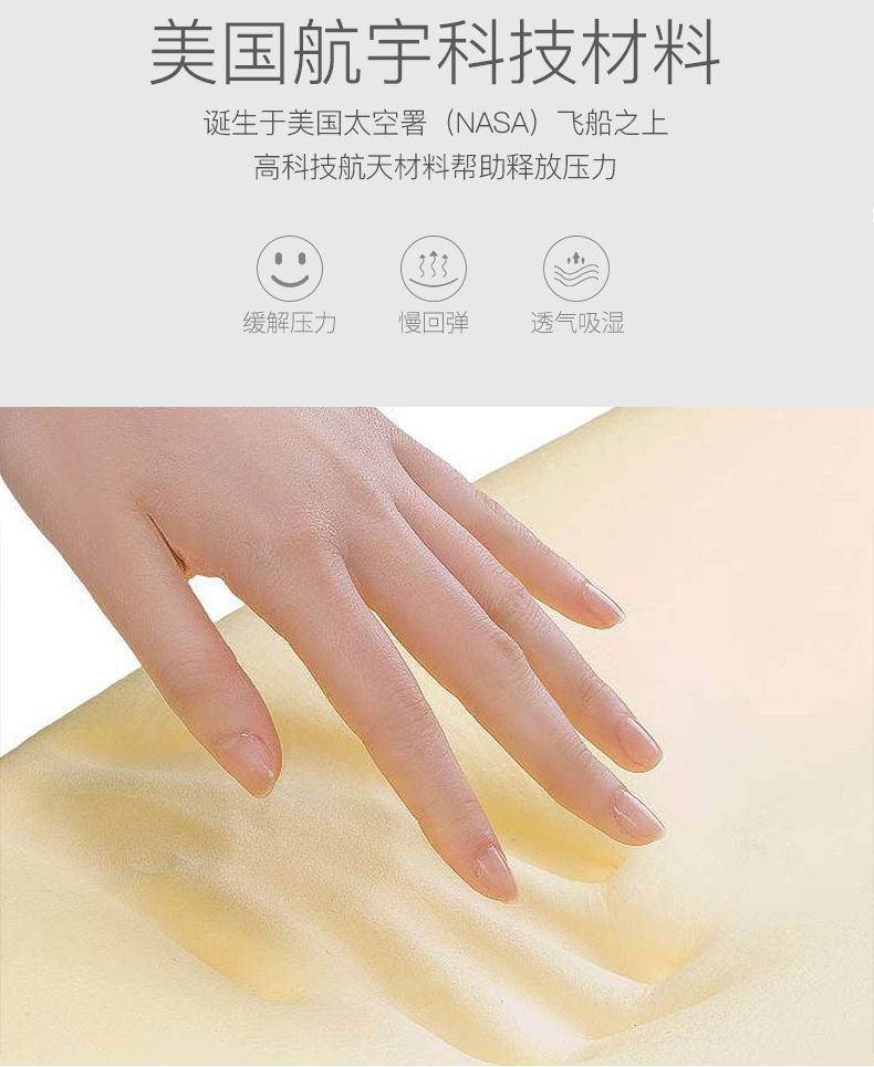 腰靠记忆棉靠垫慢回弹腰枕办公室垫子毛绒枕套可拆卸椅子护腰靠背详情7