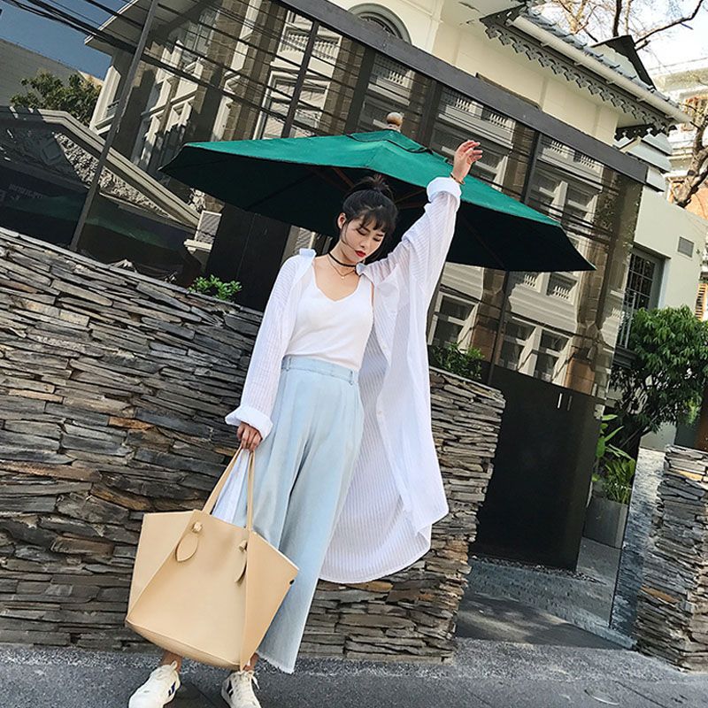 Sun-protective clothing for women, summer sun-protective outerwear, cardigan for women, large size, loose, ultra-thin, breathable, mid-length pic 14