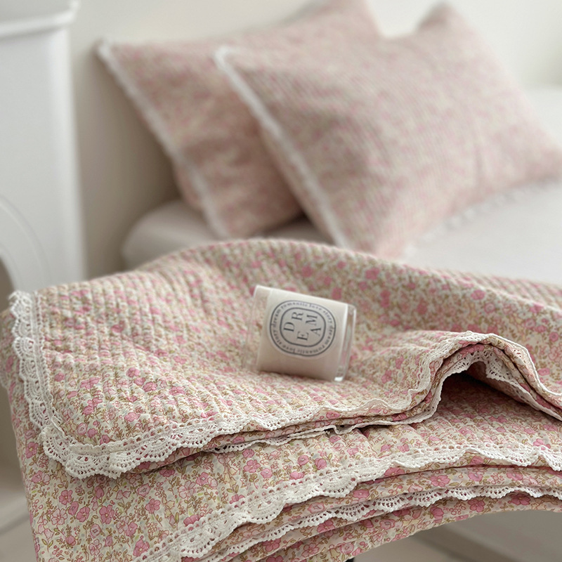 Lisa series, a three-piece set of all-cotton high-temperature sand-washed cotton bed cover, is skin-friendly, breathable and suitable for all seasons pic 61