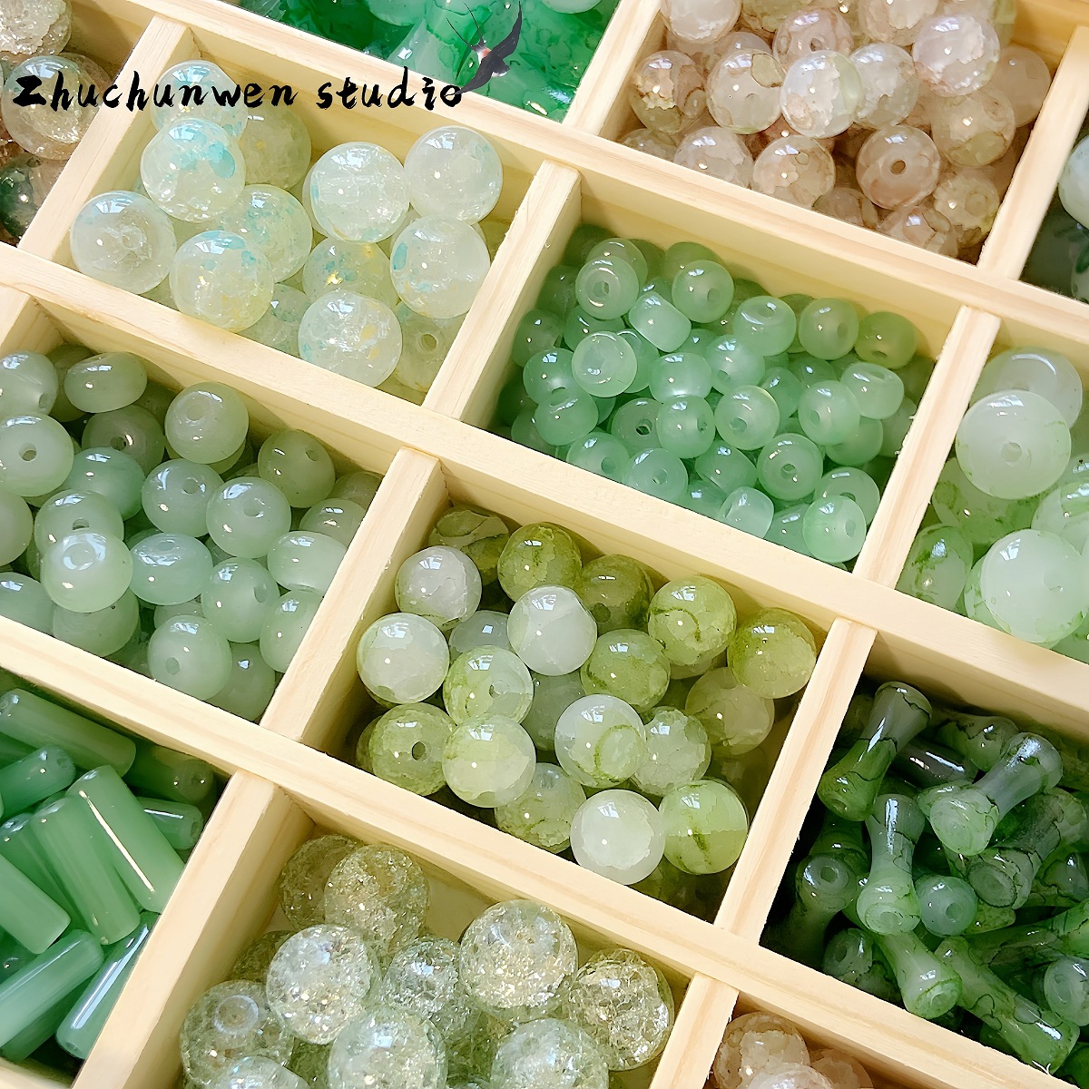 【江南】新中式琉璃珠竹节diy手工串珠材料手链项链饰品散珠配件详情5