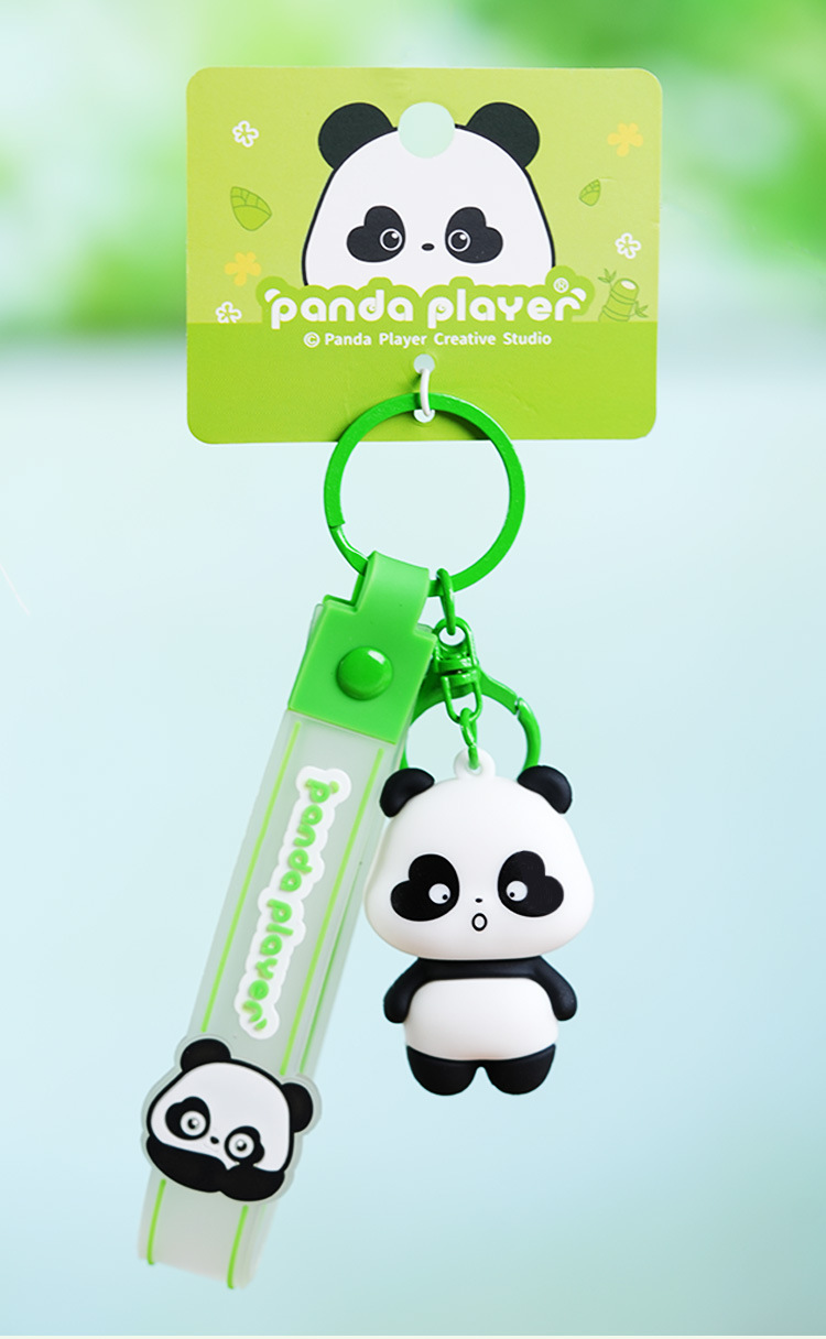 批发钥匙扣书包小挂件包包简约汽车pvc可爱卡通公仔金属链挂饰详情14