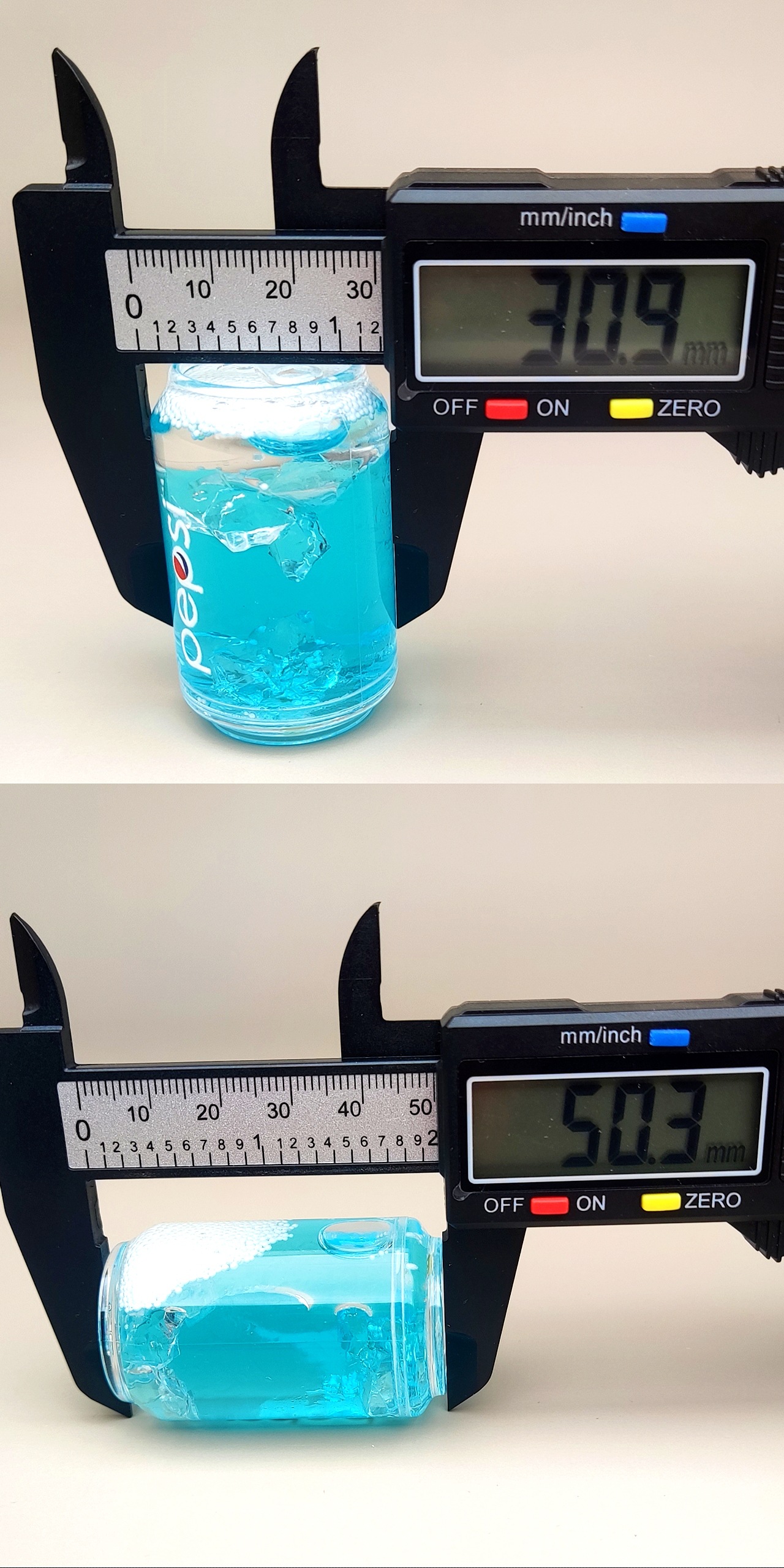 创意亚克力入油流沙瓶易拉罐汽水钥匙扣汽车配饰桌面摆件饰详情2