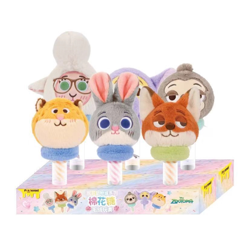 正版迪士尼小挂件疯狂动物城朱迪尼克狐棉花糖系列毛绒玩偶公仔详情1