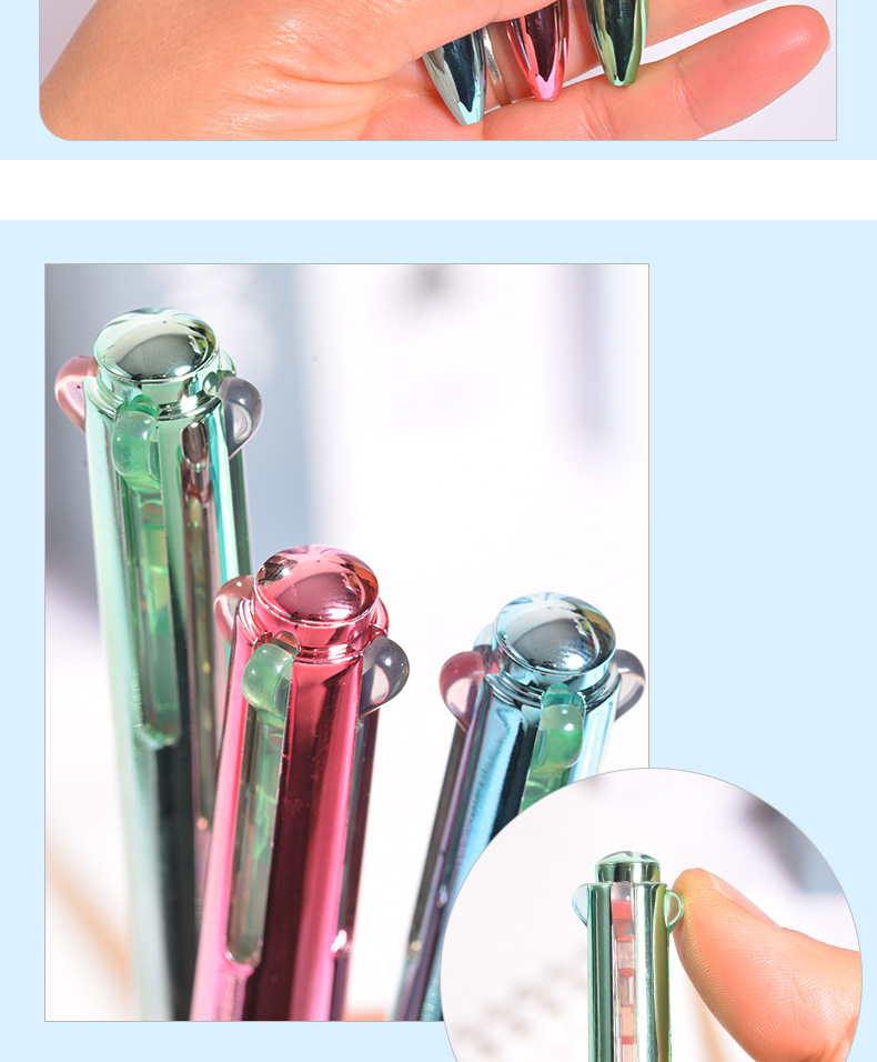 Weiya Hui Metallic Texture Gel Pen 23218 Four-in-one Gel Pen ST Multi-color Gel Pen wholesale pic 4