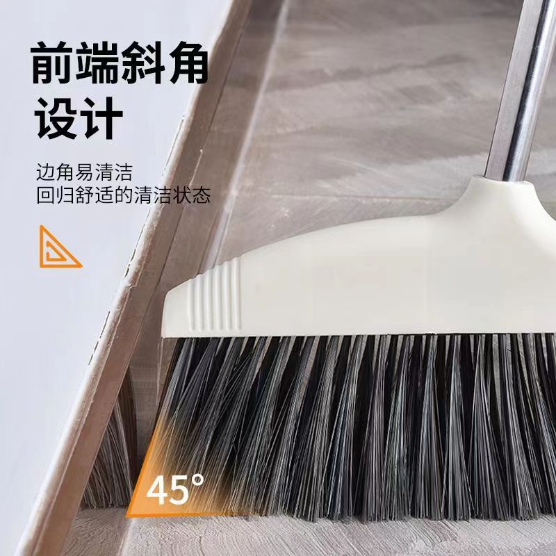 Household single soft-bristled broom, enlarged and thickened magic sweeping broom, hair sweeping and winnowing set pic 24