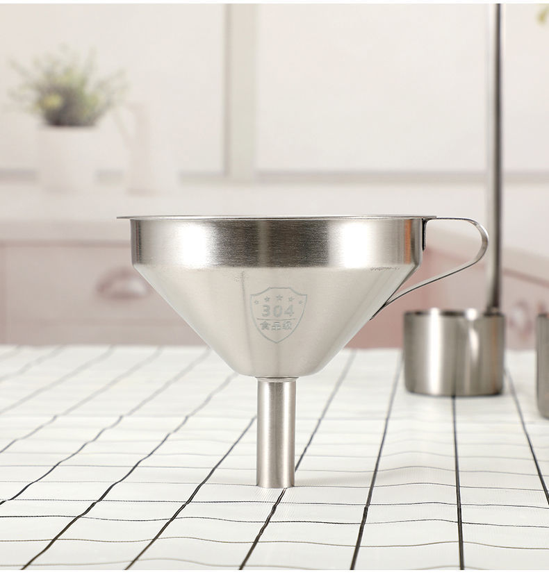 Wine whisker, 304 stainless steel, large and small funnel, household wine whisker, oil whisker, filter and wine measuring device pic 6