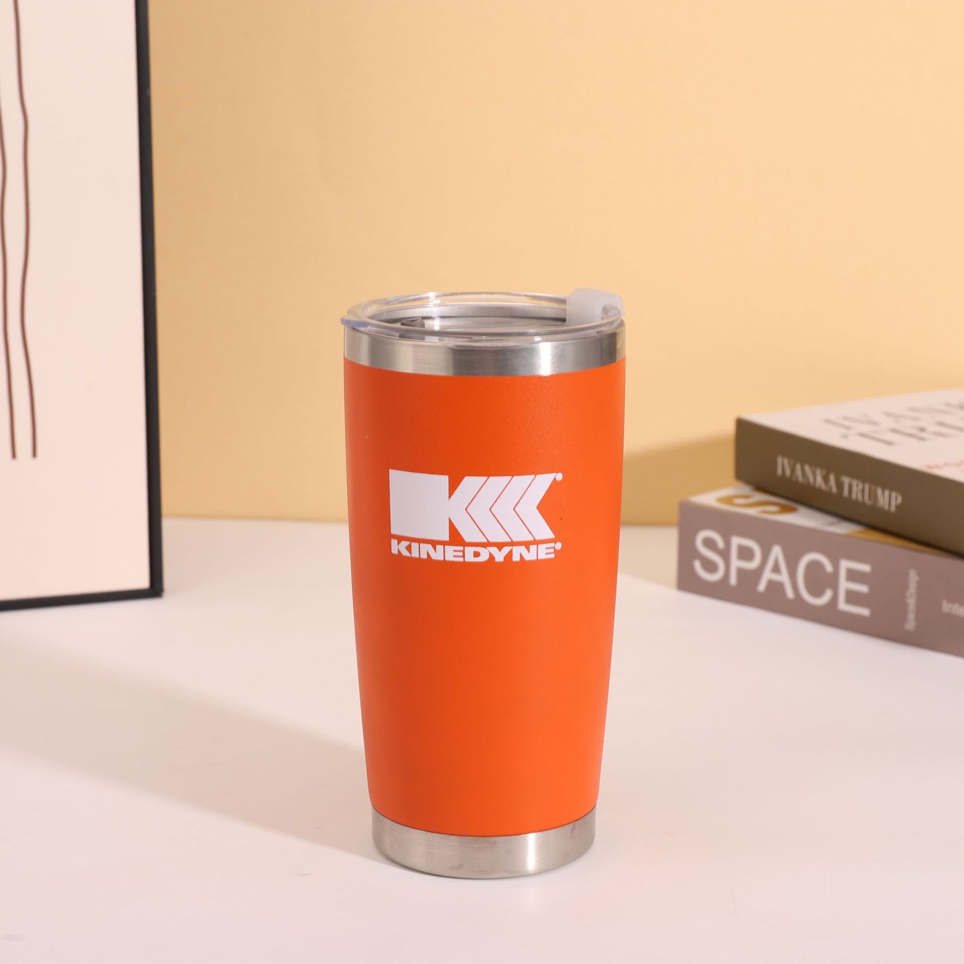 New American-style solid color 20oz powder-coated car cup, 304 stainless steel large-capacity vacuum portable water cup, insulated cup pic 6