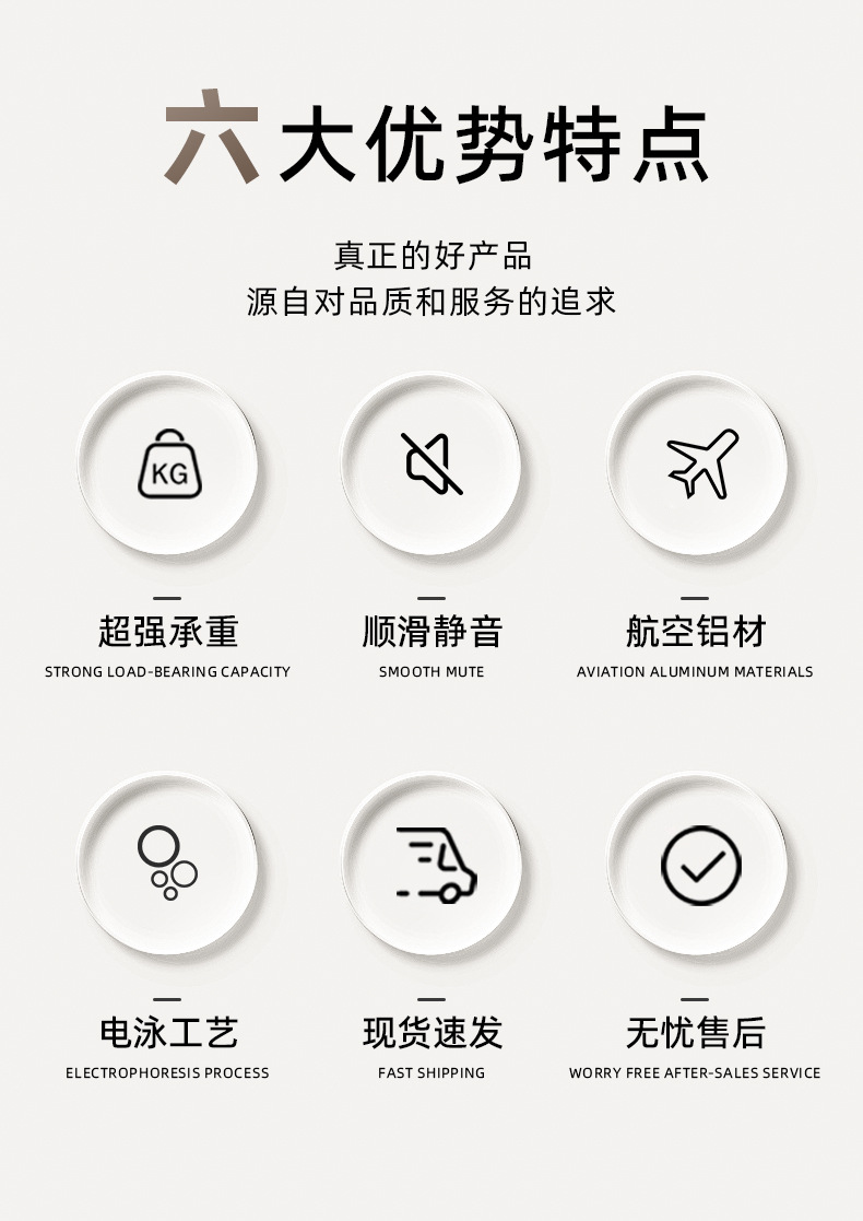 加宽大尺寸连体双轨窗帘轨道主体安装简便耐用详情8