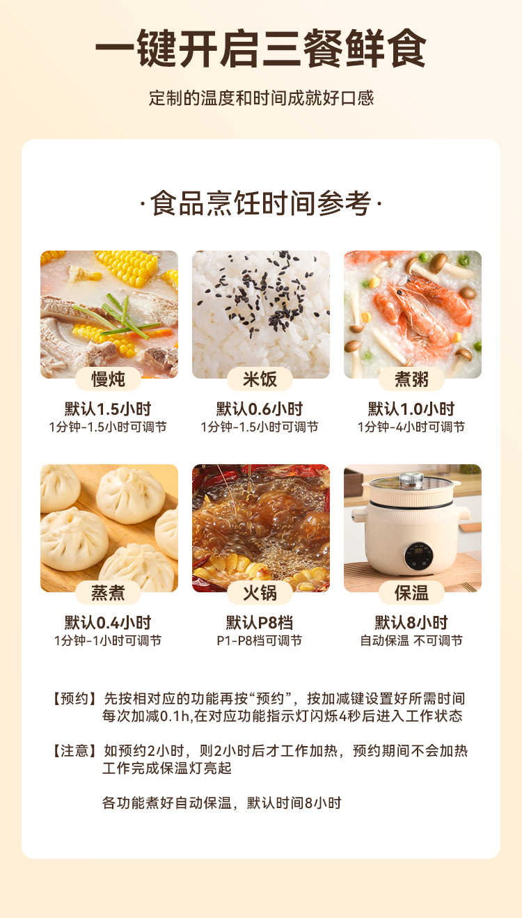 慧选工厂直销多功能电煮锅全新钛内胆电热火锅学生宿舍小电锅批发详情11