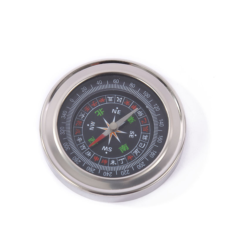 Cross-border stainless steel compass, outdoor equipment, adventure, mountain climbing and camping compass, retro classic luminous compass pic 3