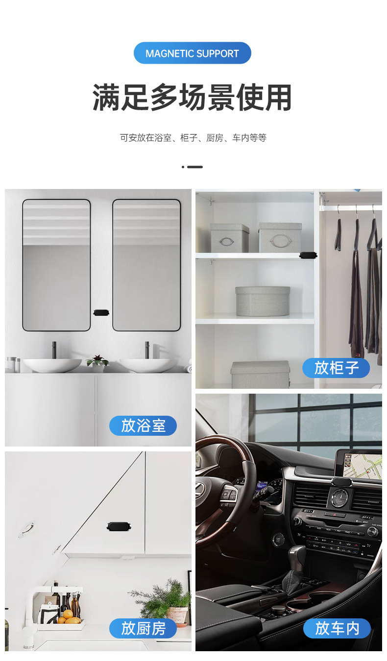 The F16 metal magnetic car mobile phone navigation stand with strong magnetic adsorption and 360° rotation adjustment pic 15