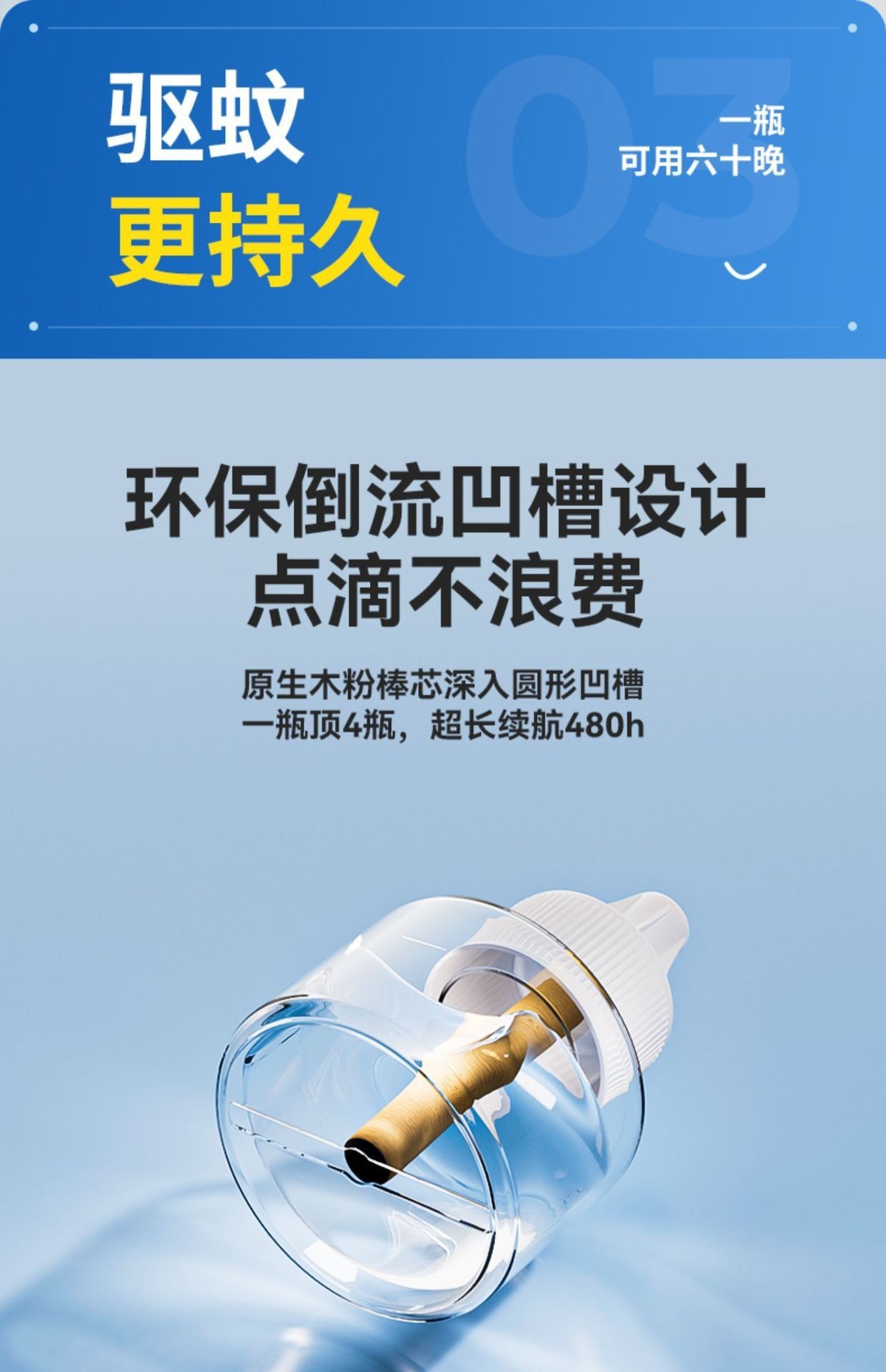 电热蚊香液家用加热驱蚊器防蚊虫儿童无香味母婴驱蚊液室内灭蚊液详情15