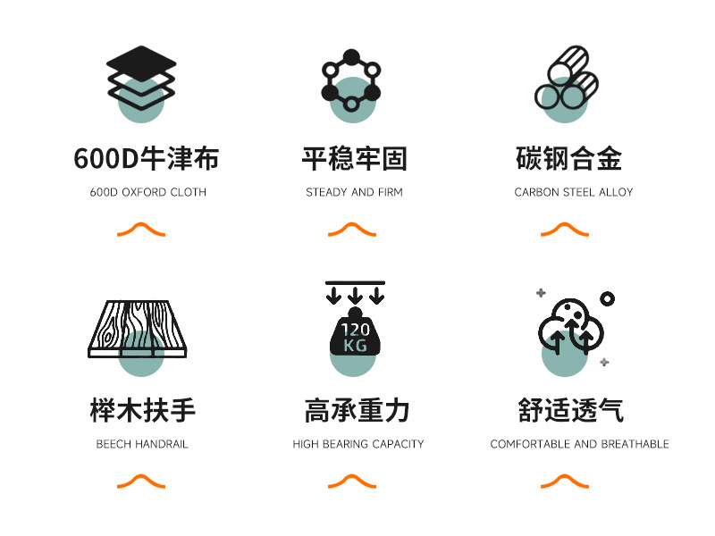 克米特月亮椅小马扎户外折叠便携露营钓鱼休闲野外野餐椅子可折叠家装建材休闲户外家具详情2