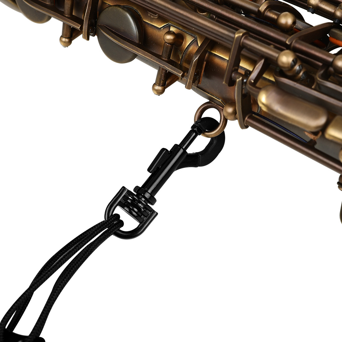 LADE萨克斯背带网格织带皮革背带萨克斯脖带儿童成人管乐挂脖带详情14