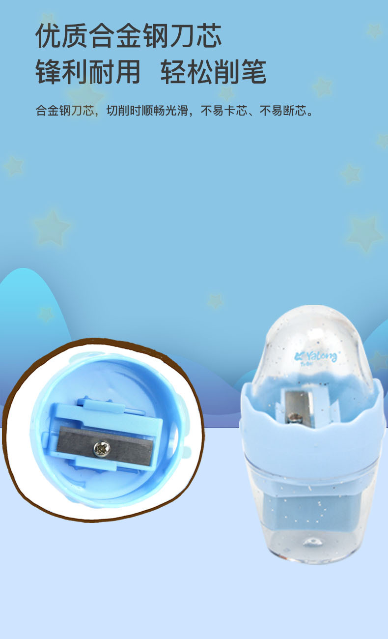跨境厂家批发直销儿童文具卷笔刀转笔刀削铅笔创意卷笔器定制详情2