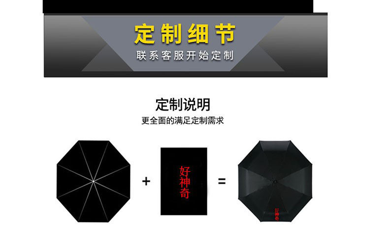 好神奇一代高端贵宾商务防水套雨伞晴雨两用防紫外线伞厂家批发详情22