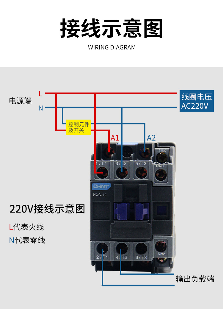 正泰交流接触器220V CJX2-1210三相380V NXC-09 18 3210 6511 24V详情18