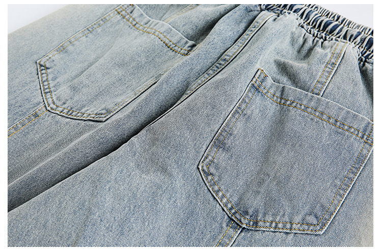 Retro washed curved-cut jeans for men, Spring/Autumn 2026 couple style straight-leg casual long pants pic 23