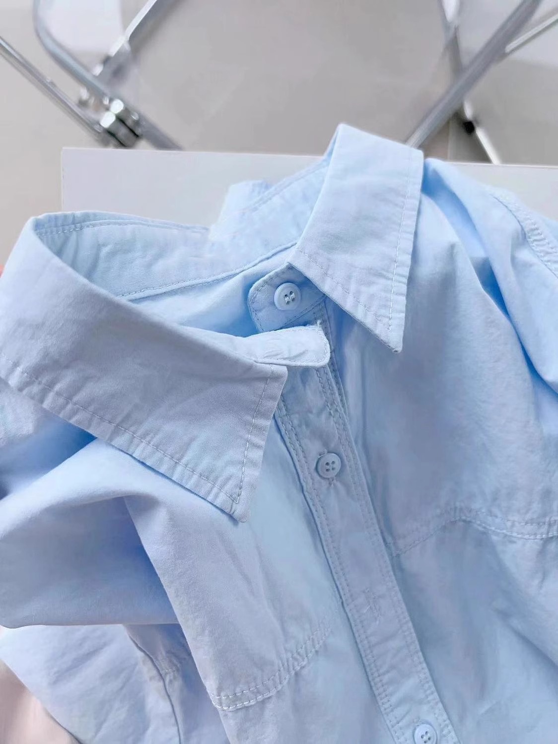 The 2025 new dopamine cream-colored pure cotton shirt is suitable for women to wear as a loose shirt coat in summer for sun protection pic 16