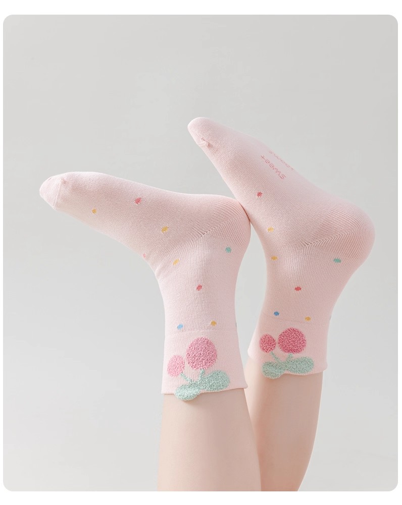 女童袜子秋冬季儿童棉袜a类中筒袜无骨防臭春秋女孩可爱卡通童袜详情13