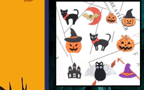 New Korean-style Halloween Wizard hat Pumpkin Ghost Skull Bat BOO hair clip accessory pic 5