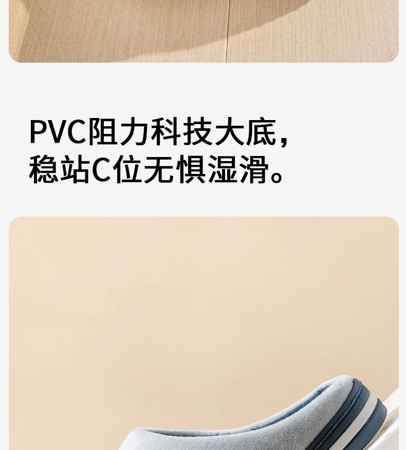 新款棉拖鞋特大码男士居家居厚底加绒保暖秋冬季外穿包头棉拖批发详情12