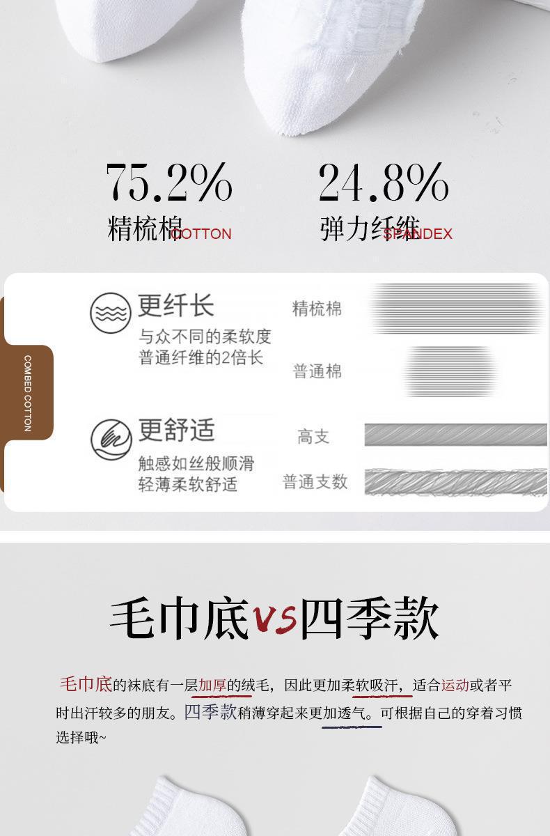 男士夏季全棉袜子毛巾底运动袜专业跑步袜速干中筒袜子男纯棉批发详情6