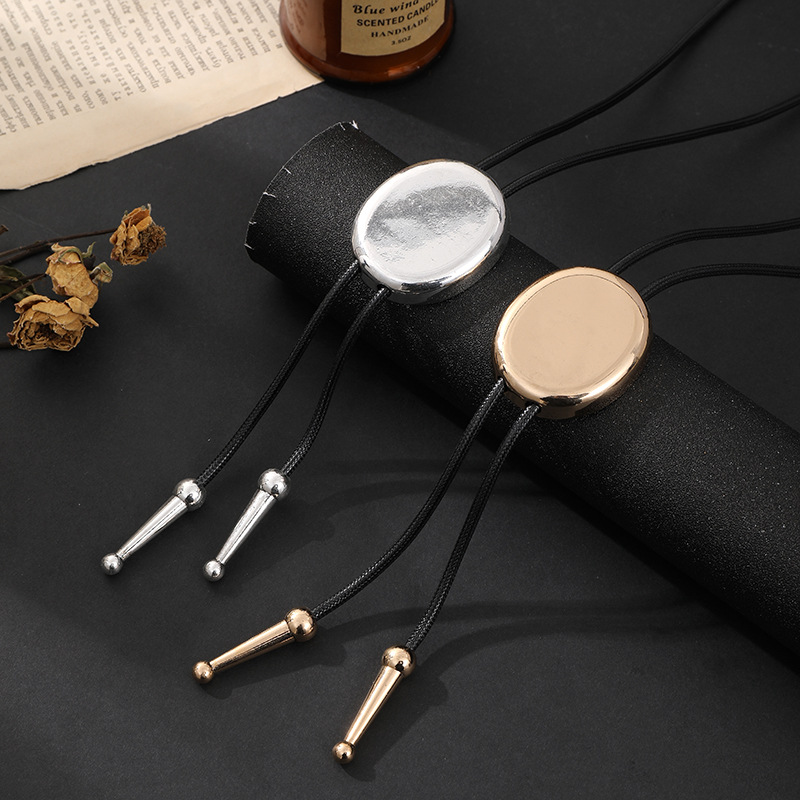 跨境新款亚马逊复古长款毛衣链几何吊坠金属项链高级简约欧美批发详情13