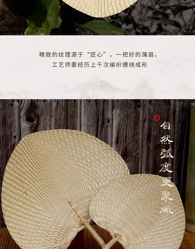 蒲扇子夏季扇男手工草编扇折扇手摇扇宝宝纳凉驱蚊扇子棕叶大蒲扇详情12