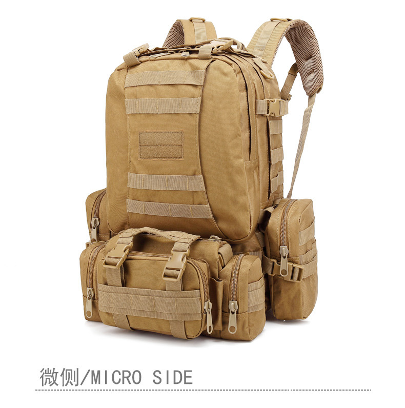 Yitu Hiking, Off-road Camping Storage Combination Double-Shoulder Military Bag for Men, a large-capacity outdoor tactical backpack for travel pic 5
