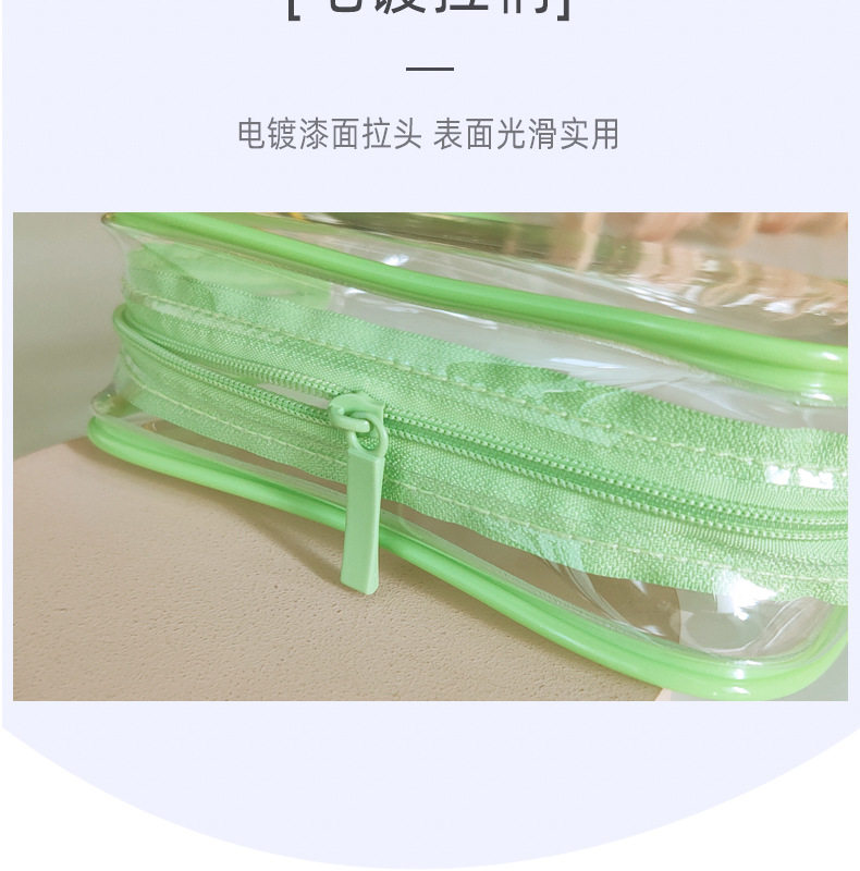 新款化妆包高颜值收纳袋专用大容量防水旅行收纳包透明洗漱包便携详情14