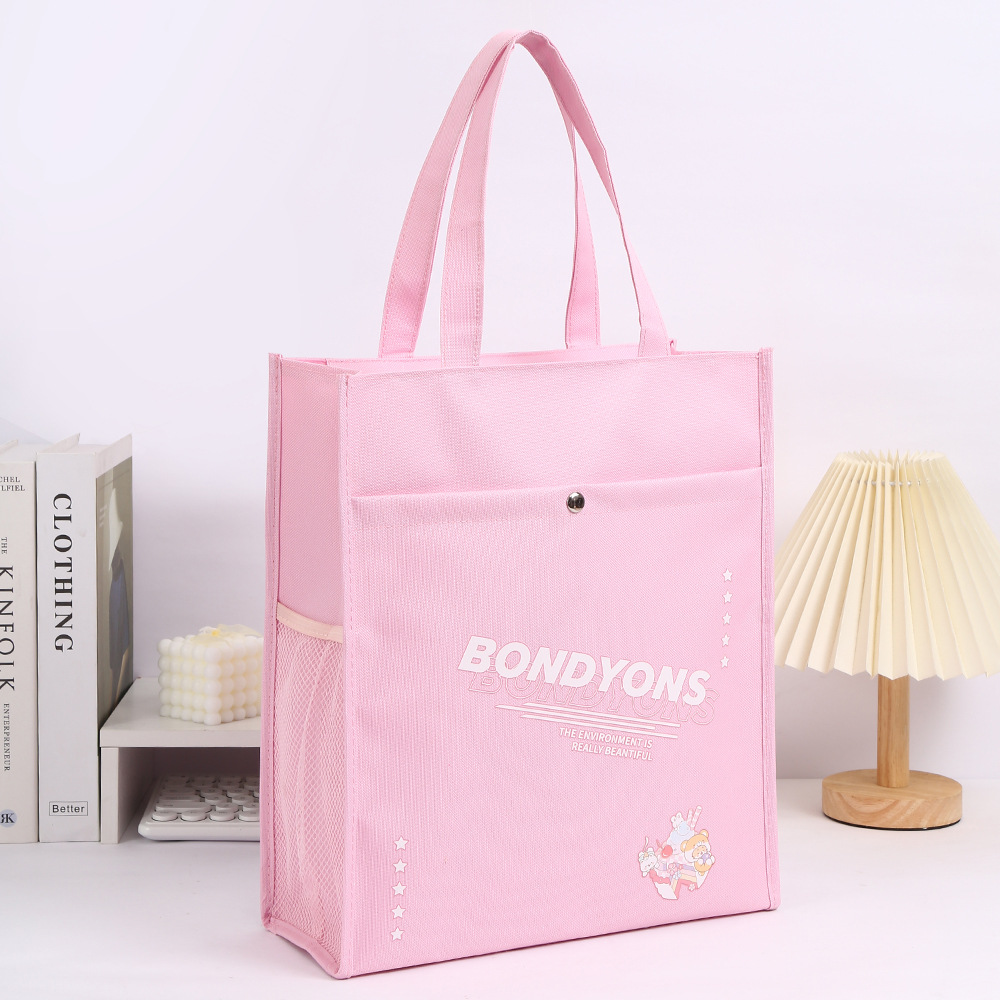 手提袋小中学生牛津布袋补课袋美术袋补课包手拎袋单肩包卡通印花详情8