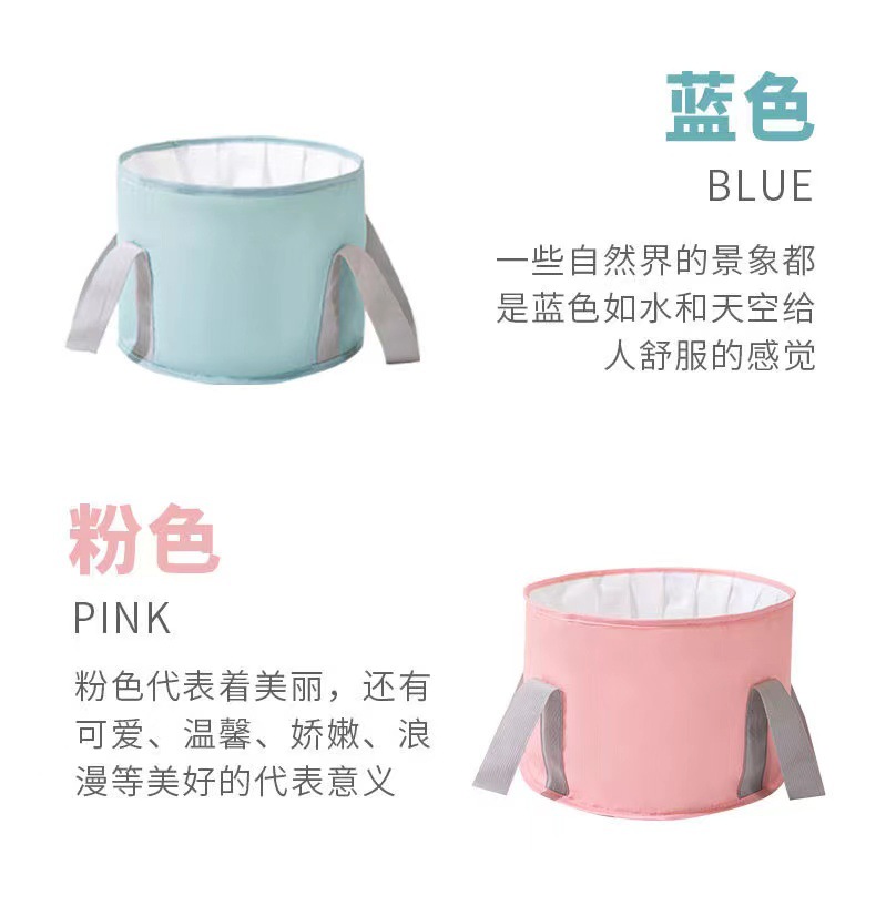 折叠泡脚桶旅行便携式保温足浴盆加高过小腿深桶家用多功能泡脚袋详情9