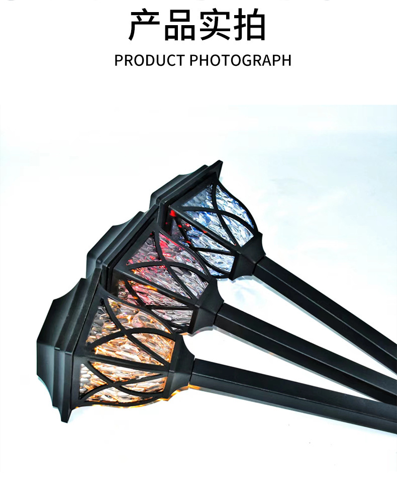 热销太阳能草坪灯家用庭院网格灯户外防水光感花园方格灯室外夜灯详情7