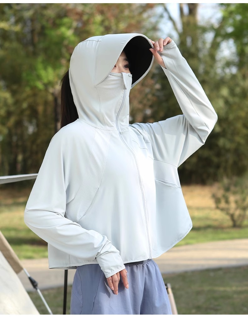 冰丝防晒衣女款2024新款夏季防紫外线UPF50+防晒服薄款防晒罩衫详情18