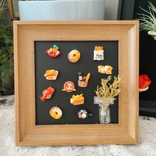 相框中空标本框木质玻璃立体黑色蝴蝶昆虫装裱自装摆台展示画框详情11