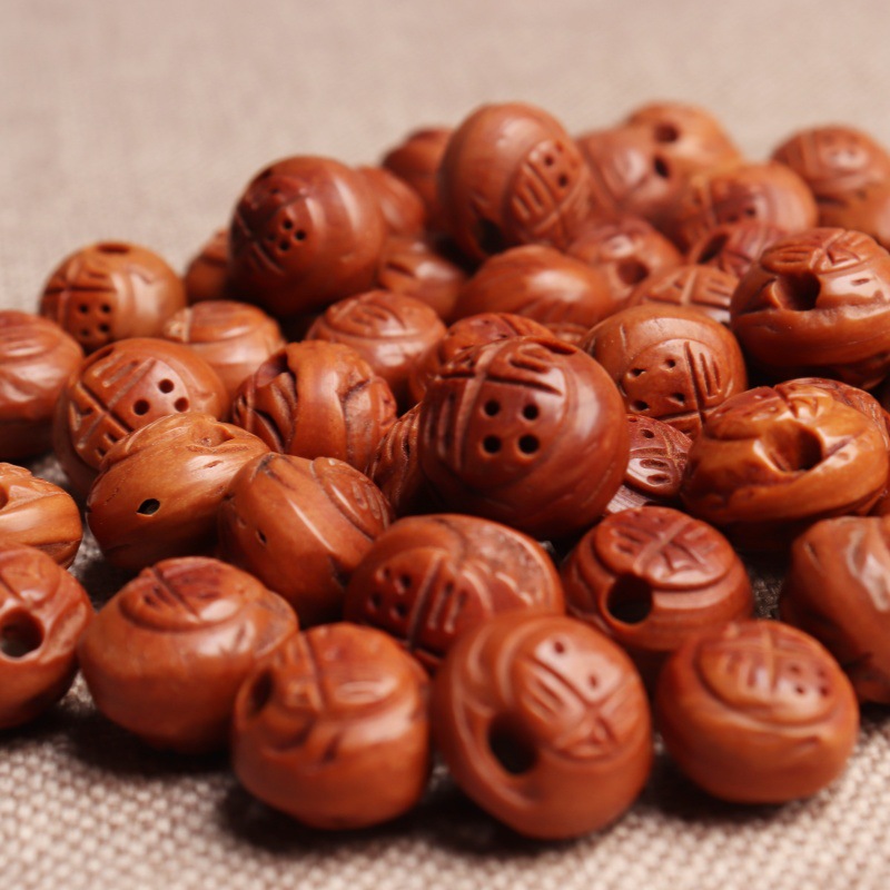 玲珑阁桃核 龙纹桃核 diy桃篮子 花边桃蓝摇篮桃篮儿童手链详情24