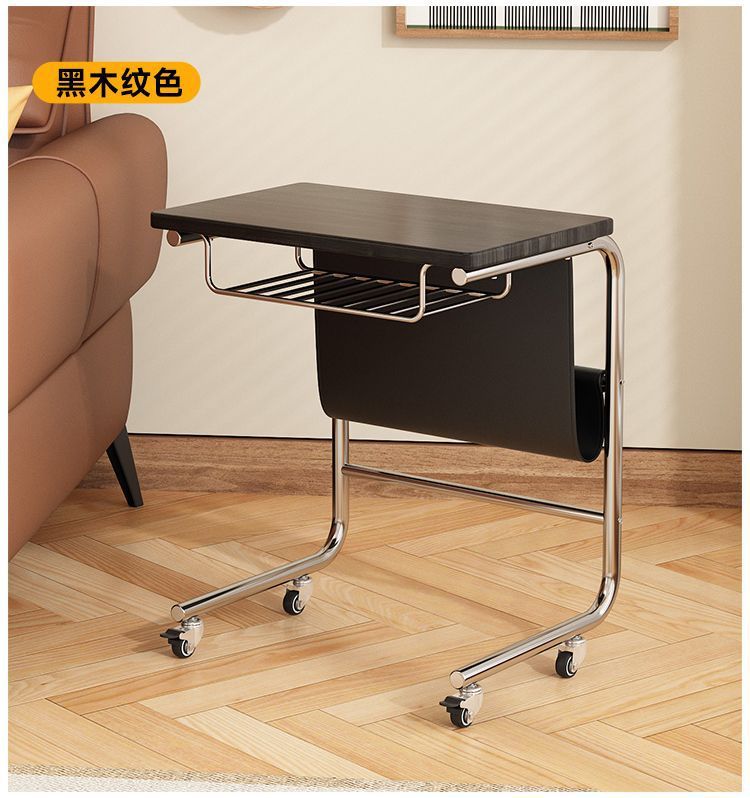 The side table is a simple and modern home table for bedrooms, living rooms, offices, notebooks, and bedside tables. It is a movable small table pic 19