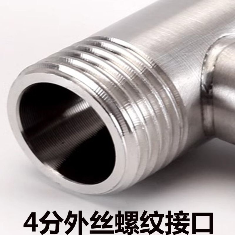 304 stainless steel three-way household 4-inch DN15 splitter, one-way two-way union, internal and external threaded water pipe joint pic 5
