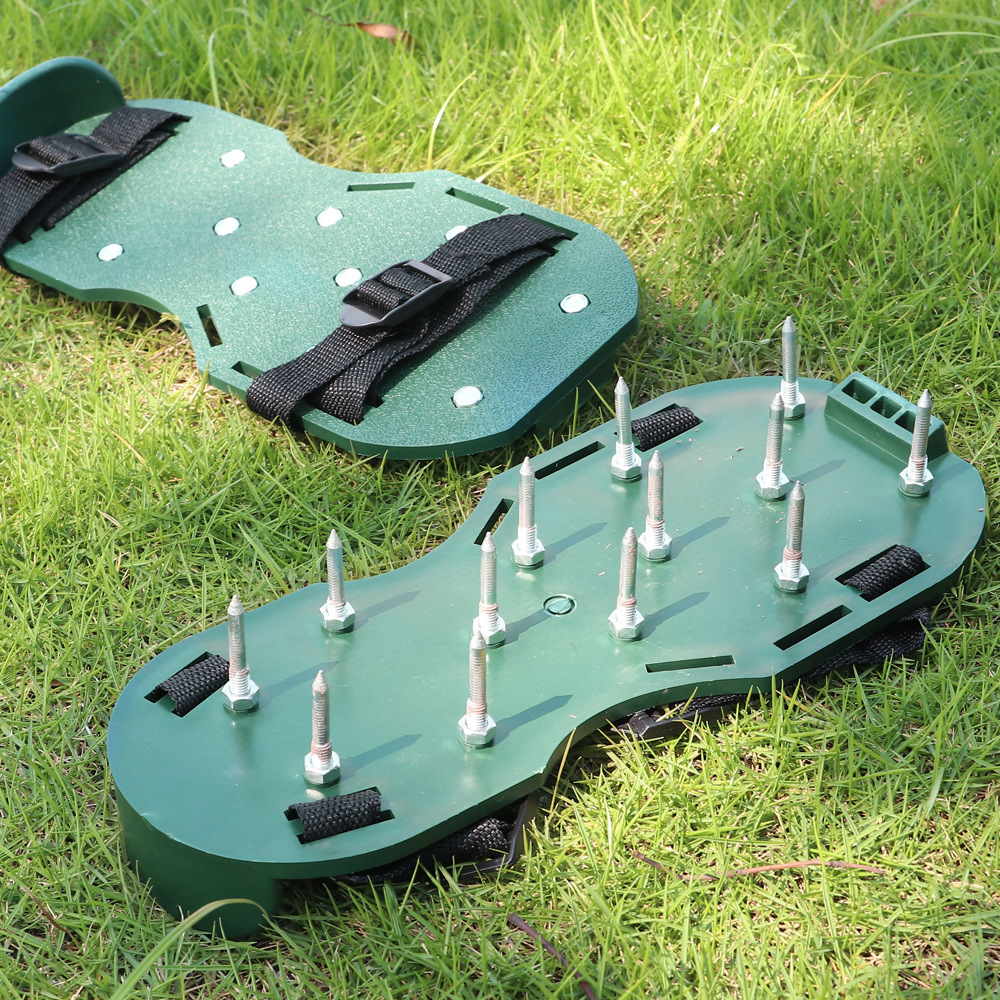 Garden grass loosening soil 4.2CM grass spiked shoes, lawn inflatable loosening soil shoes, self-leveling epoxy garden tools pic 24