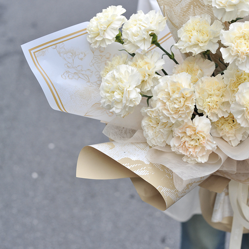 雾面纸铃兰之花防水韩式包花纸艺材料花束包装玫瑰花店花艺用品详情22