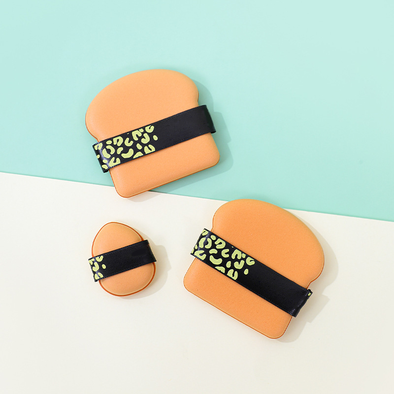 无暇软弹土司粉扑气垫皮面粉扑套装上妆遮瑕粉底化妆海绵定制批发详情4