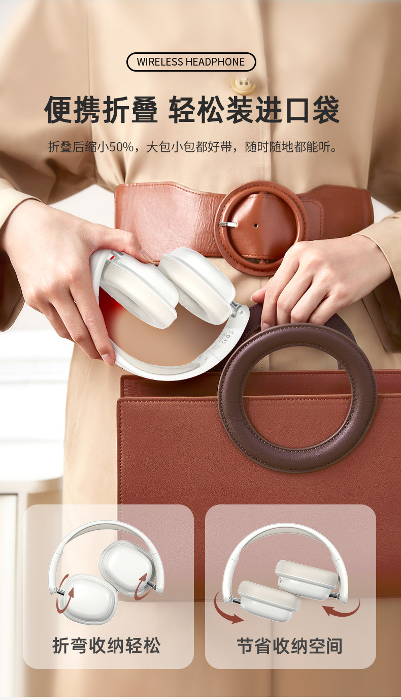 Cross-border new bestseller wireless headphones, Bluetooth gaming headphones, high-battery brand headsets, factory wholesale pic 18