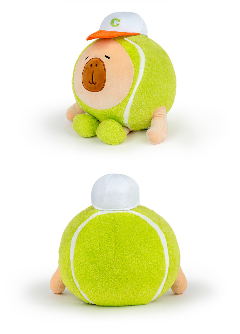 Mucho amor deporte genuino capbara chico peluche bondadoso cobayas lindo tenis muñeca de regalo garra máquina muñeca pic 8