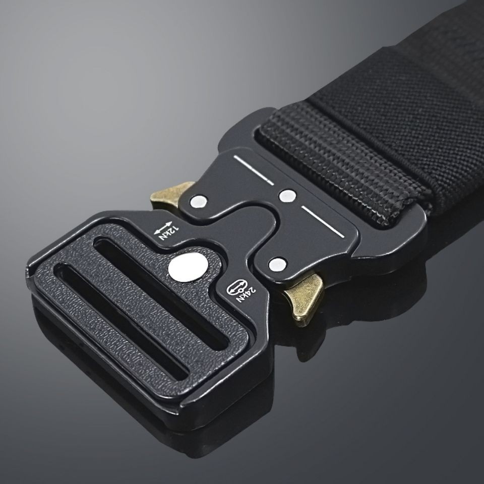 跨境外贸男士战术腰带耐用帆布带中青年皮带休闲百搭学生军训批发详情2