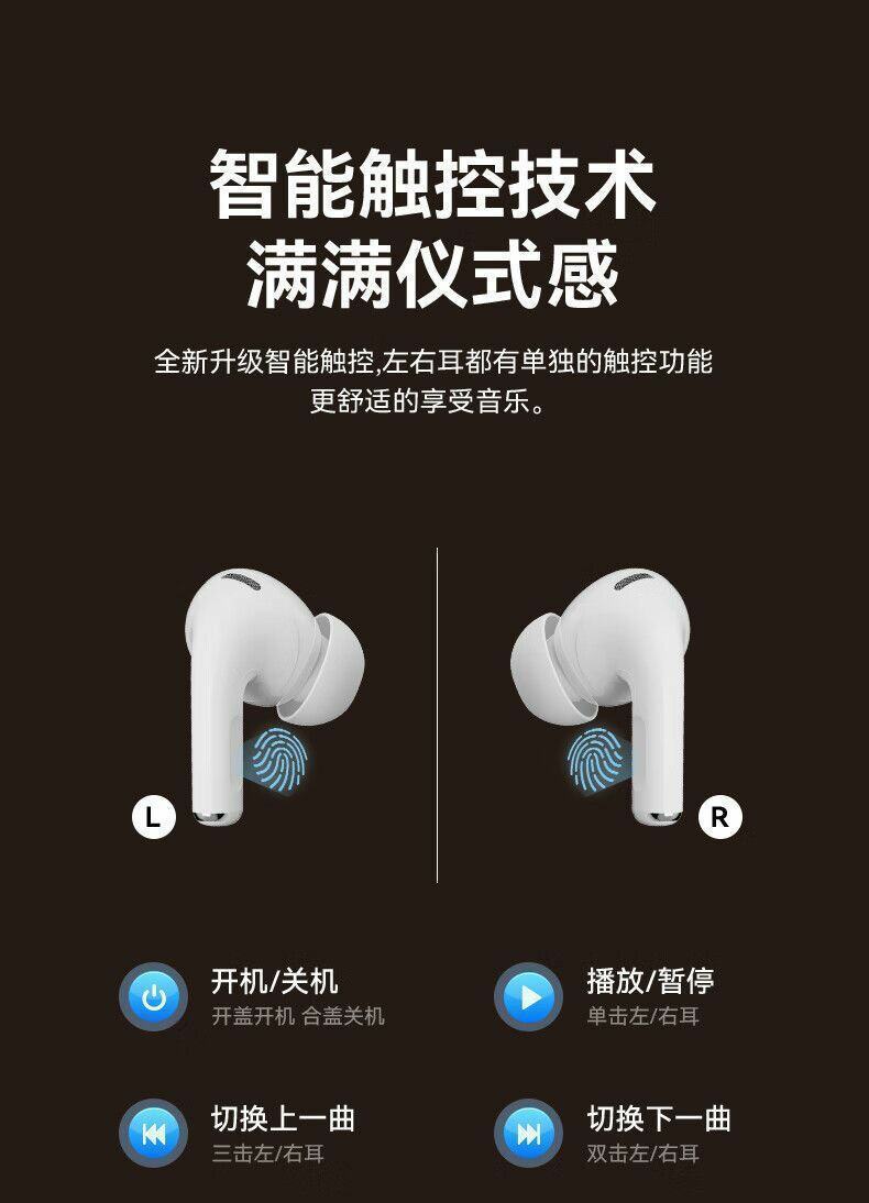 华强北无线蓝牙耳机彩屏降噪苹果安卓适用主动蓝牙耳机2026新款详情5