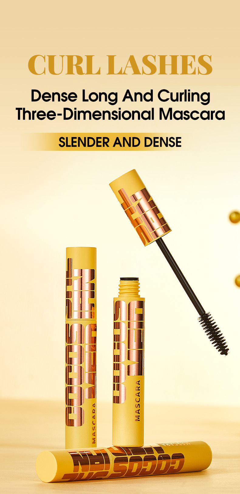 【 Cross-border Exclusive 】MEIDIAN Mascara Wholesale: Long, Curly, Thick, Waterproof and Sweat-proof Mascara pic 2